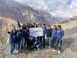 M-Vector team at Iskanderkul Lake