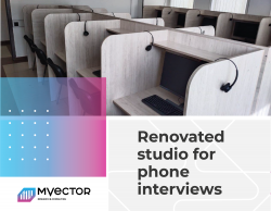 Renovated studio for phone interviews